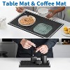 LunaLulinlk Dish Drying Mats 0.4in Thick Durable and Stylish Service Rubber Bar Mat for Spills, Coffee, Bars, Restaurants Dish Drying Mat, 2Pack - 2 of 4