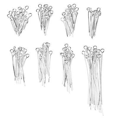 20-Gauge Jewelry Findings Eye Pins for Jewelry Making 1200PC, 8 Different Length