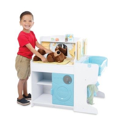 Wooden Multi-Functional Baby Care Activity Center with Accessories