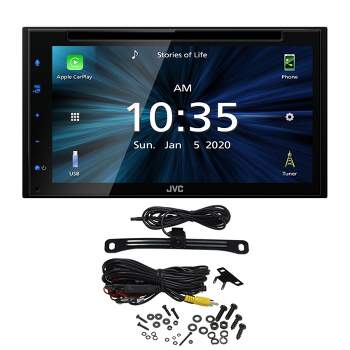 JVC KW-V660BT 6.8" Touchscreen Receiver Compatible with Apple CarPlay & Android Auto Bundled with Back Up Camera