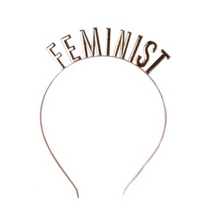 Jollity & Co. -  Feminist Headband - Pack of 1 Metal Headband - 1 of 3
