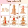 Unique Bargains 3-Tier Cupcake Stand Tower Cardboard Dessert Cup Cake Stand Tower 2 Pcs - 4 of 4
