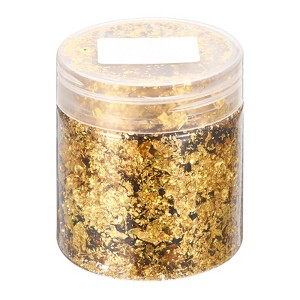 Unique Bargains Gold Foil Flakes for Nail Resin Crafts Painting Candle Making - 1 of 4