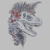 Mens Jurassic World Floral Fossil Head T Shirt - 2 of 4