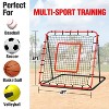 PLAYAPUT 4FTx4FT Baseball Pitchback Net Red and Black - 3 of 4