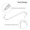 Unique Bargains Stainless Steel S-Shaped Utility Fish Beef Hanging Meat Hook 4 Pcs - 4 of 4
