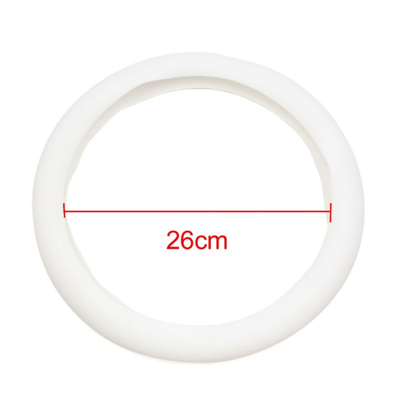 Unique Bargains Universal 32cm Outer Dia Rubber Antislip Steering Wheel Cover for Automobile, 3 of 7