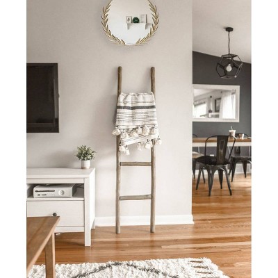 21" Gold Grecian Round Wall Mirror with Antique-Style Frame