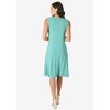 Roaman's Women's Plus Size Two-Pocket Swing Tank Dress - 3 of 4