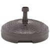 VidaXL Umbrella Base Sand/Water Filled 5.3 gal Brown Plastic Rattan - 2 of 4