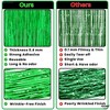 KatchOn, Green Streamers Party Decorations -3.2x6.5 Feet, Pack of 2 | Birthday Decorations | Jungle Party Decorations - 4 of 4