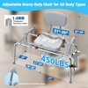 Sliding Shower Chair Tub Transfer Bench with 360°Swivel Seat,Anti-Slip Design,for Elderly and Disabled,Adjustable Height,450LBS,Gray - 2 of 4