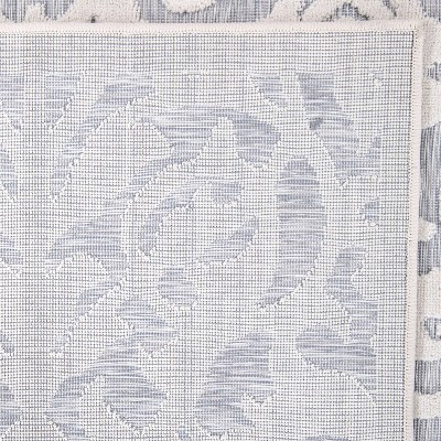 Ladybird Natural Blue High Low Indoor Outdoor Rug