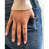 SHINE by Sterling Forever Sterling Silver Polished Cross Ring Gold Size 9 - 2 of 3