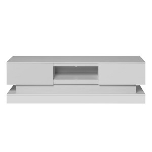 NicBex TV Stands for 65 inch TV,Modern Style Entertainment Center with LED Light ,TV Console for Living Room, Bedroom, Home - 1 of 4
