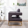 Roundhill Furniture Lenola Contemporary Upholstered Accent Arm Chair, Gray - 4 of 4