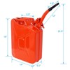 Garvee 5 Gallon Fuel Can With Flexible Spout, Petrol Diesel Storage Can Portable Cans For Automobile Motor Vehicle Off Road Emergency Set Of 4 - 2 of 4