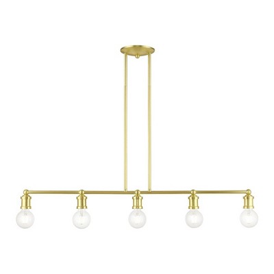 Livex Lighting Lansdale 5 - Light Chandelier in  Satin Brass