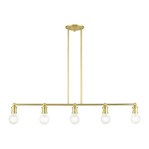 Livex Lighting Lansdale 5 - Light Chandelier in  Satin Brass - 1 of 4