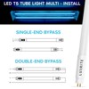 Luxrite 4FT T5 LED Tube Lights, Type B, 24W=54W, 4 Colors 3500K | 4000K | 5000K | 6500K, Ballast Bypass, 3200LM, F54T5 Fluorescent Replacement 4 Pack - 4 of 4