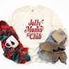 Jolly Mom's Club Distressed - Women's Garment Dyed Long Sleeve Graphic T-Shirt - 3 of 4