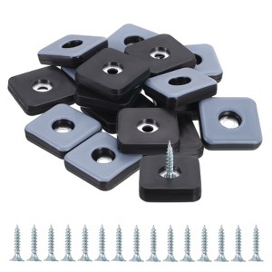 Unique Bargains Nail-on Square Chair Leg Protectors for Carpet Hardwood Floors - 1 of 4