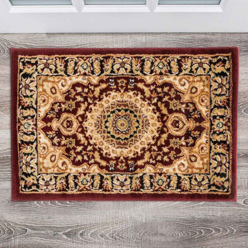 World Rug Gallery Traditional Oriental Medallion Area Rug, 3 of 5