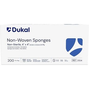 Dukal Gauze Sponge 8-Ply Non-sterile 4" x 4", 200 Ct - 1 of 3
