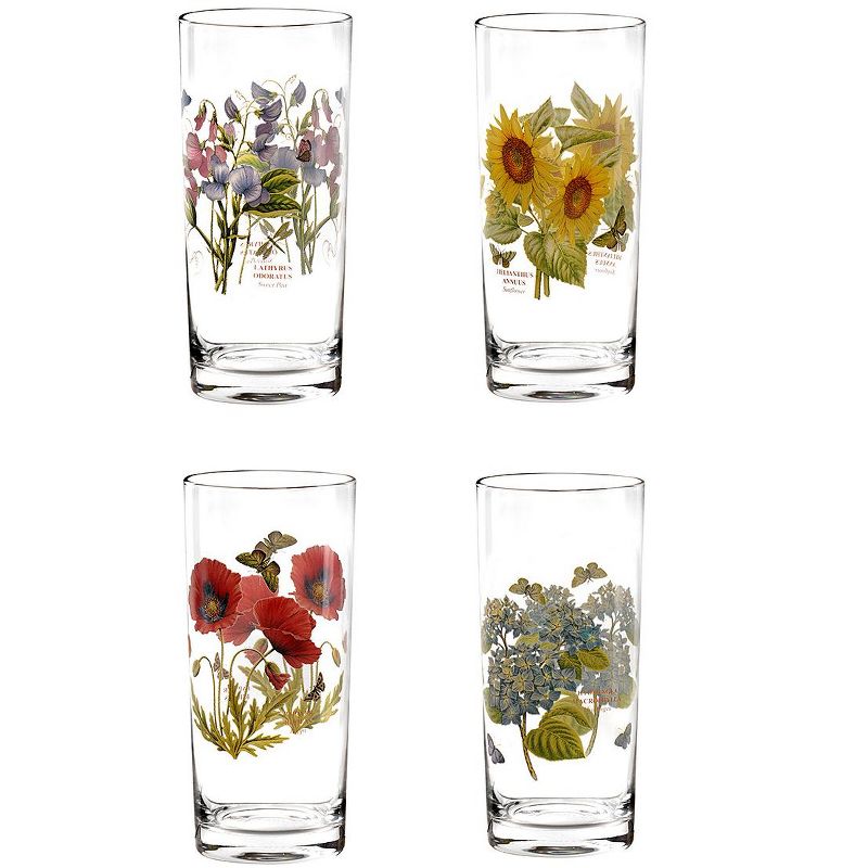 Portmeirion Botanic Garden Highball Drinking Glasses, Set of 4, Assorted, 2 of 7