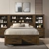 Acme Furniture Queen 91" Merrilee II Bed Oak Finish - 2 of 4
