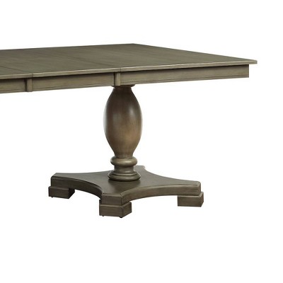 Waylon Transitional Gray Oak Extendable Dining Table