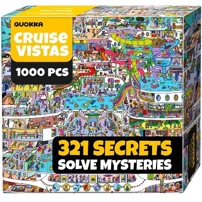 QUOKKA 1000 Piece Jigsaw Puzzle for Adults - Premium Box Packaging with Extra Fun Challenges