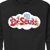 Boys' - Dr. Seuss - Cat and the Hat and Friends Cloud Logo Graphic Long Sleeve Fleece Sweatshirt - 2 of 4