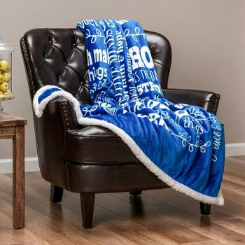 Chanasya Hope Faith Gift Throw Blanket with Reverse Faux Shearling