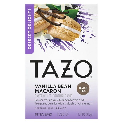 TAZO Black Tea, Vanilla Macaron, Caffeinated, Tea Bags 15 Ct