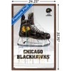 Trends International NHL Chicago Blackhawks - Drip Skate 21 Framed Wall Poster Prints - 3 of 4