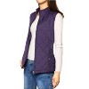 Allegra K Women's Stand Collar Lightweight Gilet Quilted Zip Vest - 3 of 4