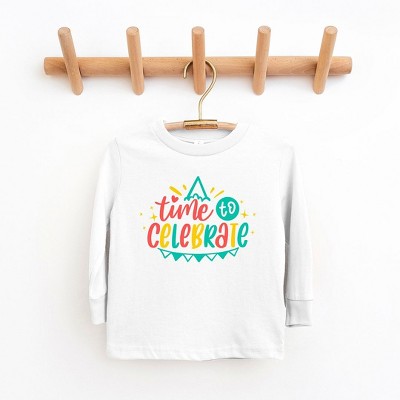 The Juniper Shop Time To Celebrate Toddler Long Sleeve Tee
