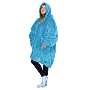 Tirrinia Wearable Blanket Oversized Hoodie for Adults, Patterns Sweatshirt Blanket, as Warm & Funny Gifts for Men Women Girlfriend - 1 of 4