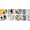 10pcs Halloween Bat Pumpkin Print Electrostatic Stickers For Window Glass Door Decoration - 4 of 4