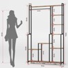 Large Plant Stand Indoor with Grow Light, 8 Tiered Heavy-Duty Metal Plant Stand, Square Flower Stand Display Rack for Living Room, Balcony, Patio - 2 of 4