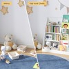 Kids Bookshelf and Toy Storage Organizer, Multifunctional 4 Tier Wooden Kids Book Shelf with Bookcase Display Stand for Kids Room Playroom Nursery - 4 of 4