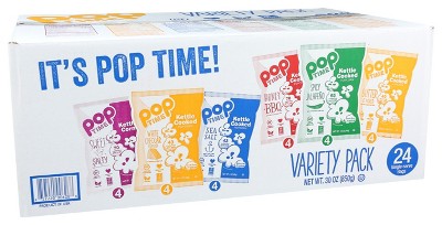 PopTime Popcorn Variety Pack - Case of 24/.3 oz