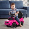 Infans 3 in 1 Ride on Push Car Mercedes Benz G350 Stroller Sliding Car w/ Canopy - 4 of 4