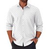 COOFANDY Mens Long Sleeve Button Down Shirts Casual Untucked Shirts for Men Dress Shirts Beach Wedding Shirts - 3 of 4