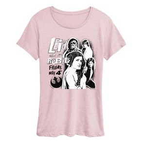 Women's - Star Wars - Leia And The Rebels Short Sleeve Graphic T-Shirt - 1 of 3