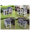 DSVIMOY Wooden Chicken Coop, Hen House, Rabbit Wood Hutch, Poultry Cage Habitat with Deeper Tray for Small Animals, Gray 48"*24.4"*36.6" - 4 of 4