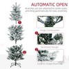 Whisen 6FT Artificial Christmas Tree with 477 Snow Branches, Auto Open, Steel Base - Green - 4 of 4