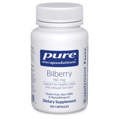 Pure Encapsulations Bilberry 160 mg - Supplement to Support Strength and Function of Visual and Vascular Systems* - 120 Capsules