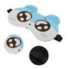 Unique Bargains Soft Cartoon Sleep Mask Big Eyes Blue White 1 Pc - 3 of 4